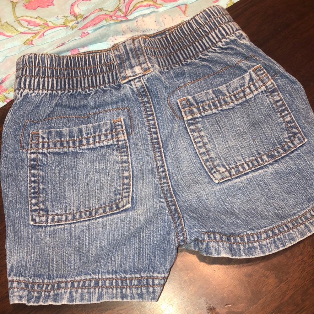 Handprint Floral Top & Circo Jean Shorts Sz 3T - Picture 6 of 8